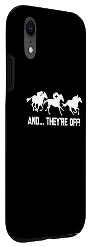 Carcasa para iPhone XR Camiseta divertida de carreras de caballos y apuestas