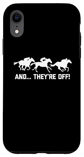Carcasa para iPhone XR Camiseta divertida de carreras de caballos y apuestas