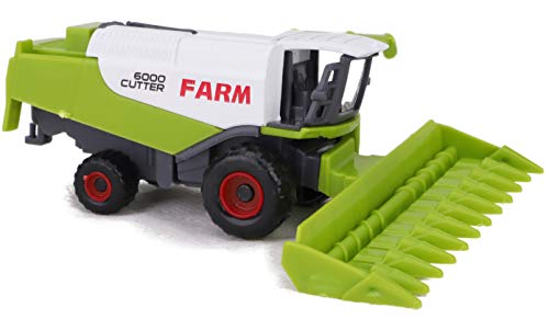 Toyland® Set de 5 Juguetes de maquinaria agrícola de Metal Fundido a presión Verde - Aproximadamente 4,5 cm Cada uno - ¡Incluye Tractores, cosechadoras y más!