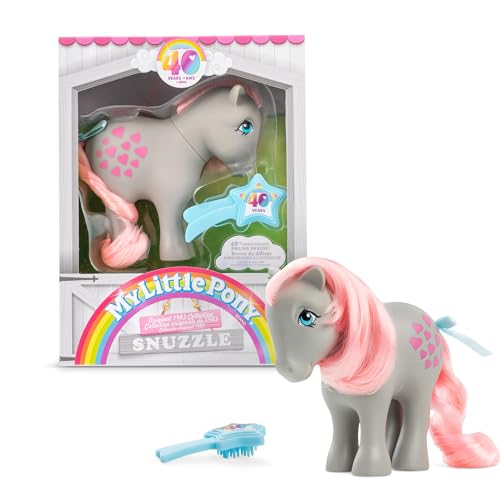 My Little Pony, Snuzzle Classic Pony, Basic Fun, 35326, Regalos de Caballos Retro para niños y niñas, Juguetes de Unicornios para niños y niñas de a Partir de 3 años