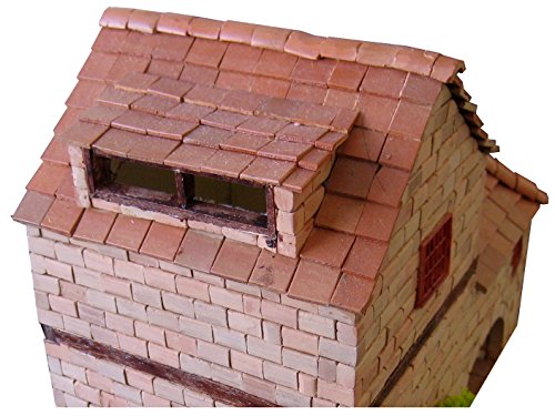 Keranova- Kit de cerámica Casa Rural con Molino, Color marrón (30314) , color/modelo surtido